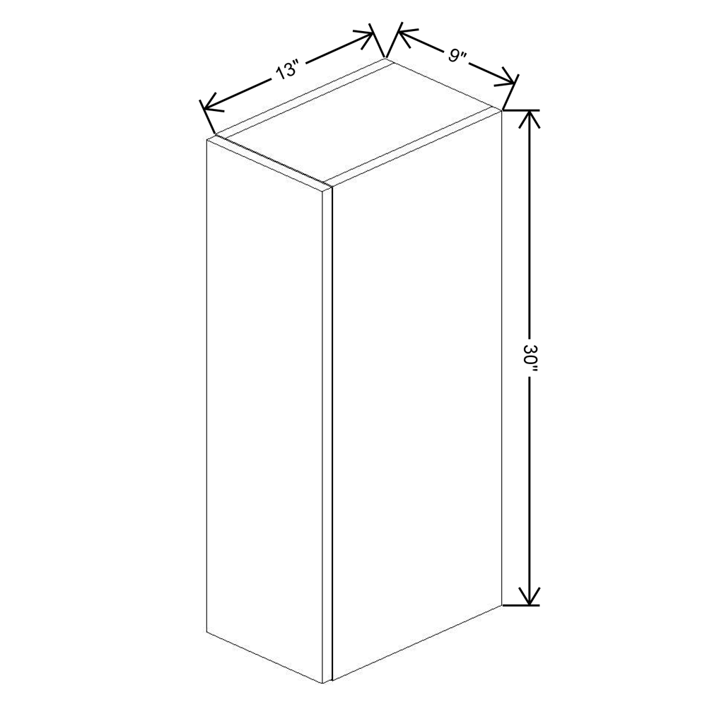 Fabuwood Illume Tuscany Olmo 3  30" High Wall