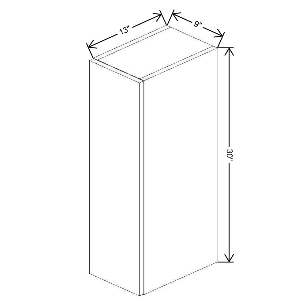 Fabuwood Illume Tuscany Nocce 3  30" High Wall