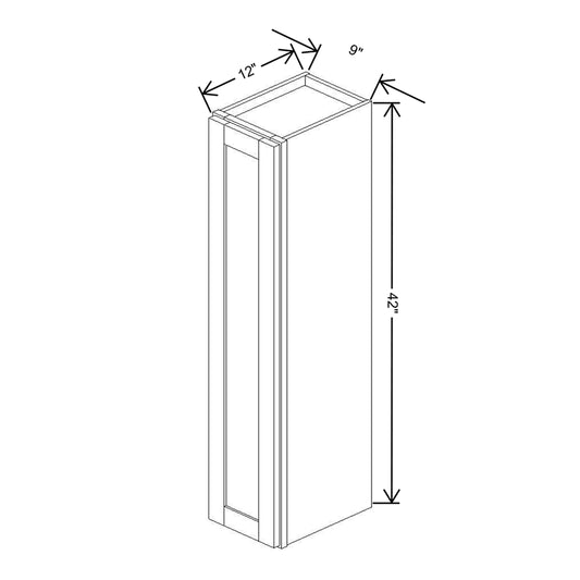 Wolf Classic Grove Terrain Stain 9"W X 42"H Wall Cabinet