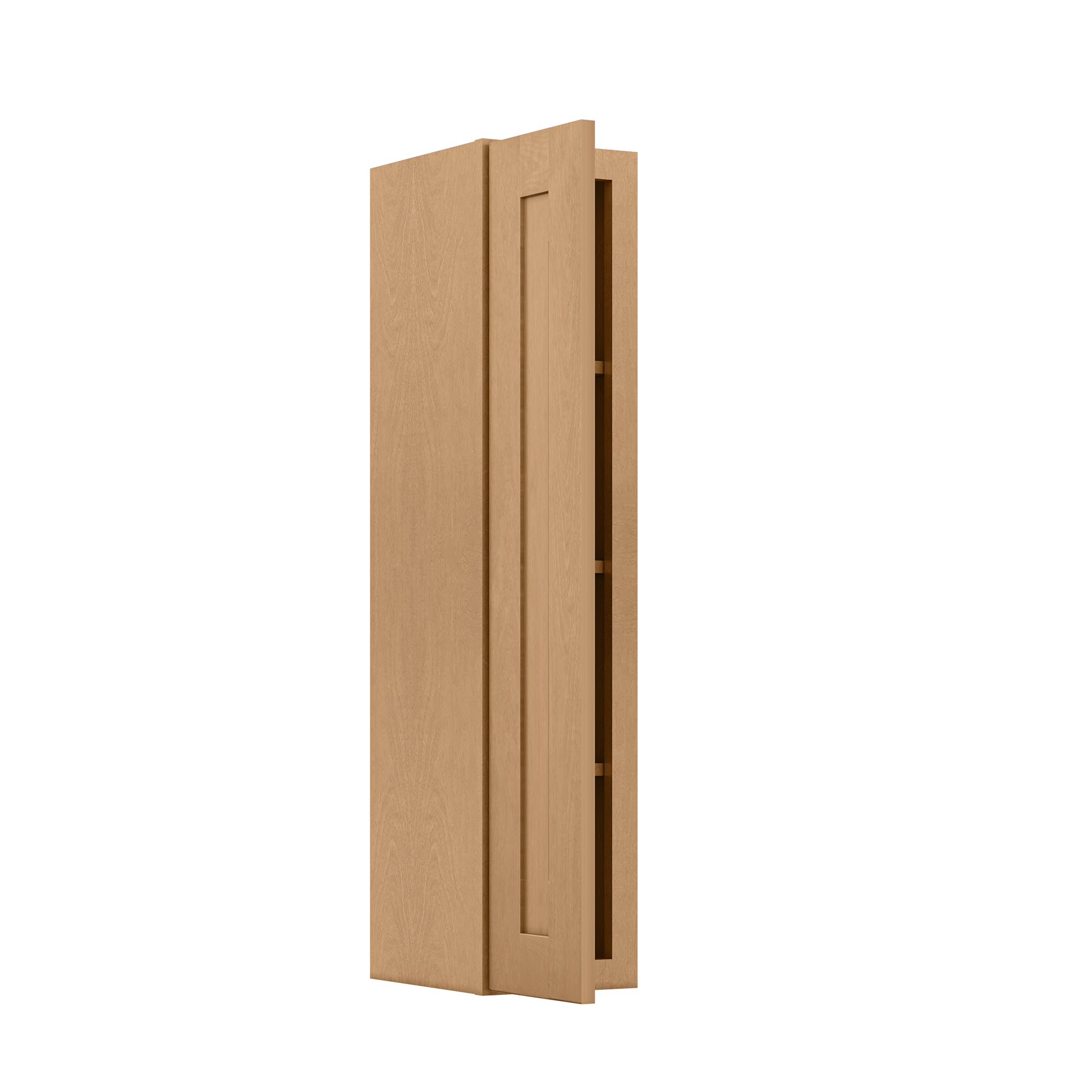 Wall Kitchen Cabinet W0942 Shaker Toffee LessCare 9 in. width 42 in. height 12 in. depth