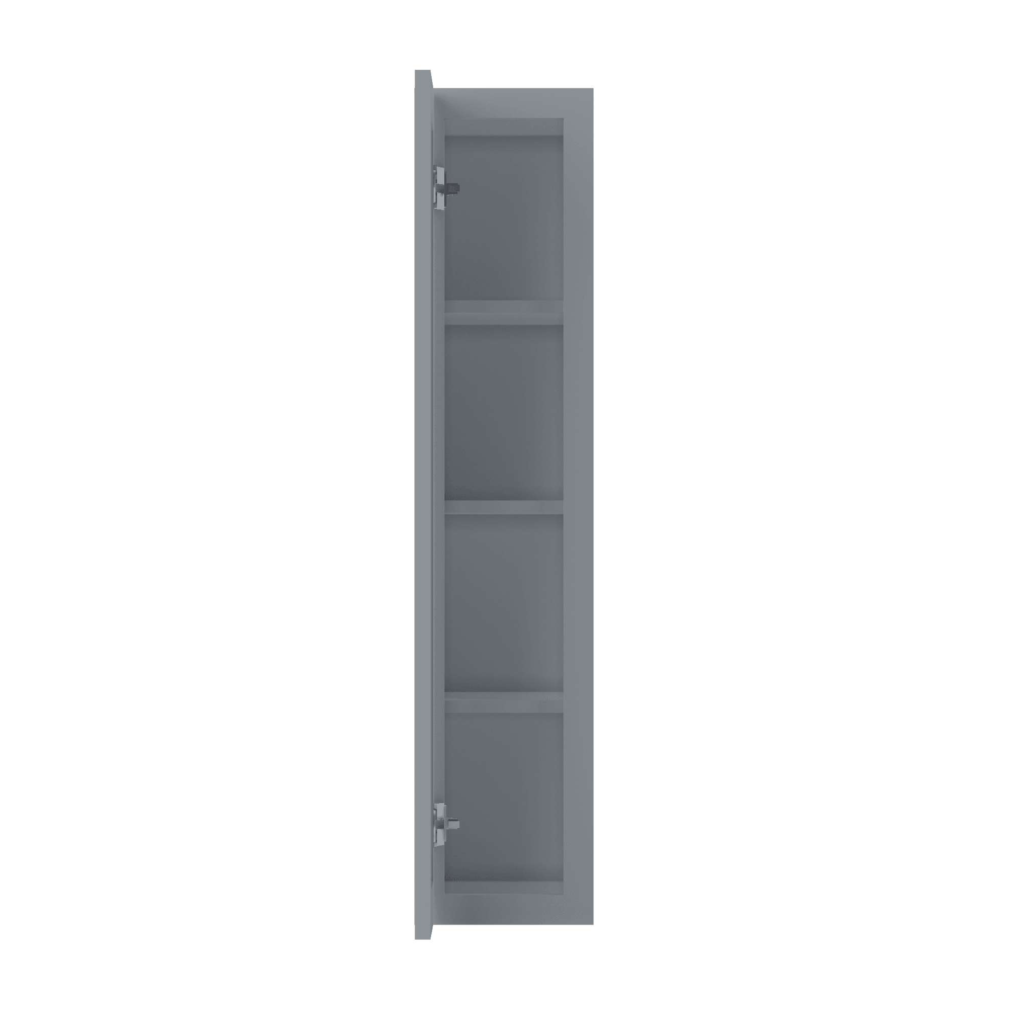 Wall Kitchen Cabinet W0942 Colonial Gray LessCare 9 in. width 42 in. height 12 in. depth