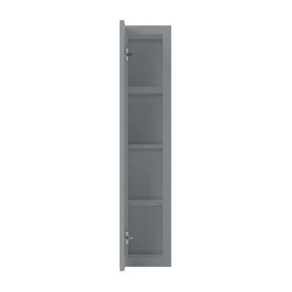 Wall Kitchen Cabinet W0942 Colonial Gray LessCare 9 in. width 42 in. height 12 in. depth