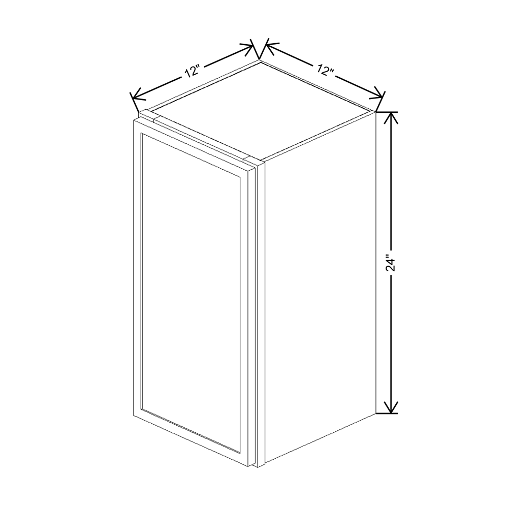 Cubitac Imperial Bergen Latte Wall 1224 Cabinet