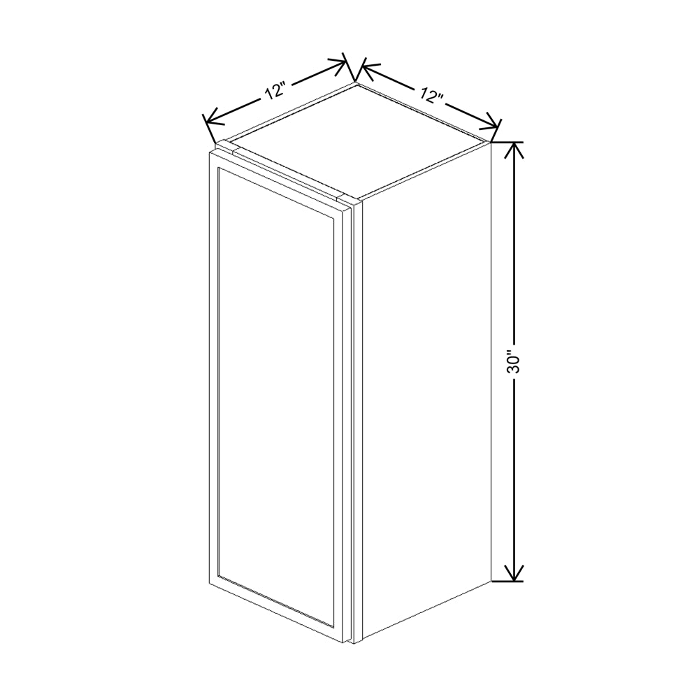 Cubitac Basic Oxford Pastel 12"W X 30"H Wall Cabinet