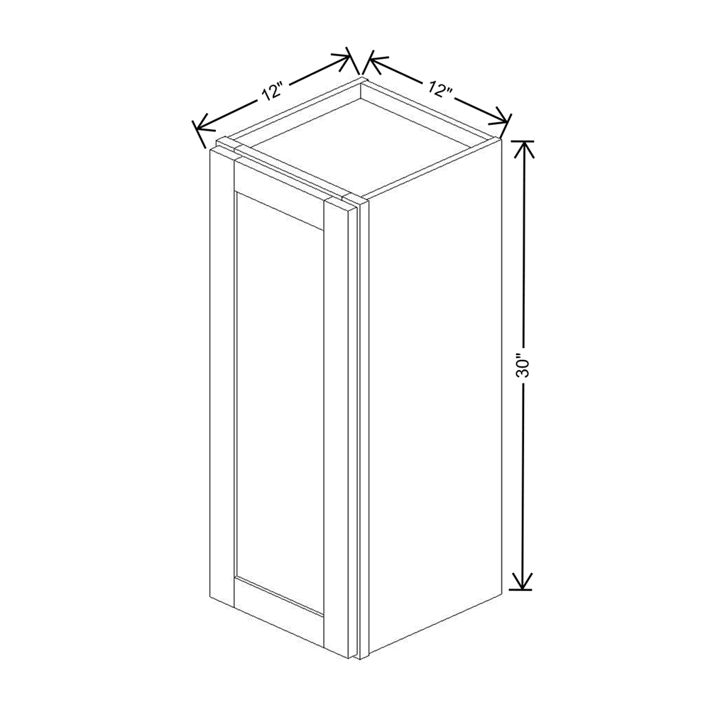 Wolf Classic Grove Terrain Stain 12"W X 30"H Wall Cabinet