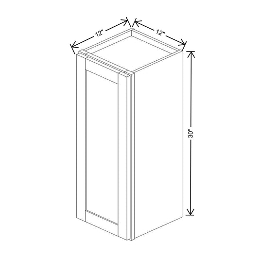 Wolf Classic Hanover White Paint 12"W X 30"H Wall Cabinet