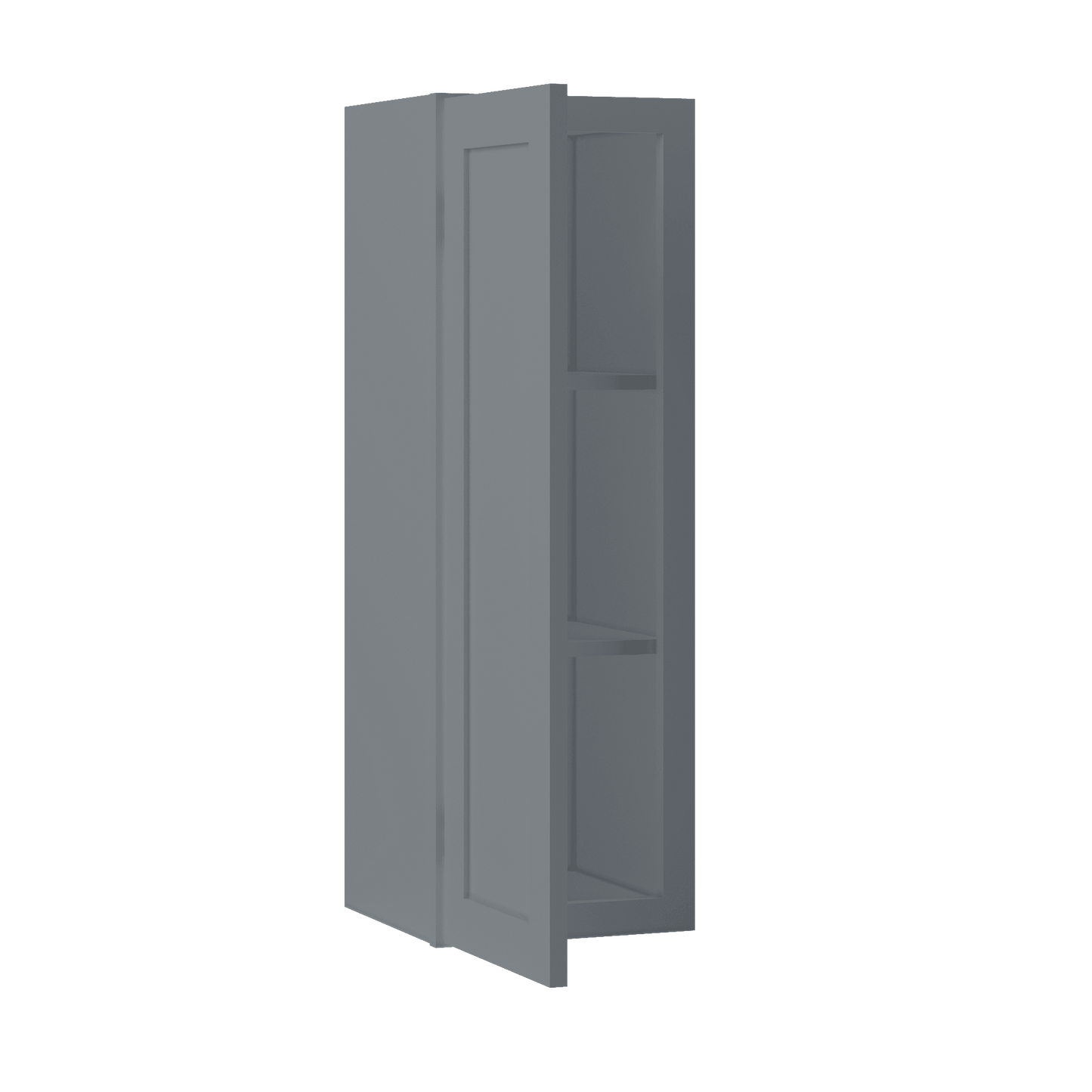 Wall Kitchen Cabinet W1236 Colonial Gray LessCare 12 in. width 36 in. height 12 in. depth