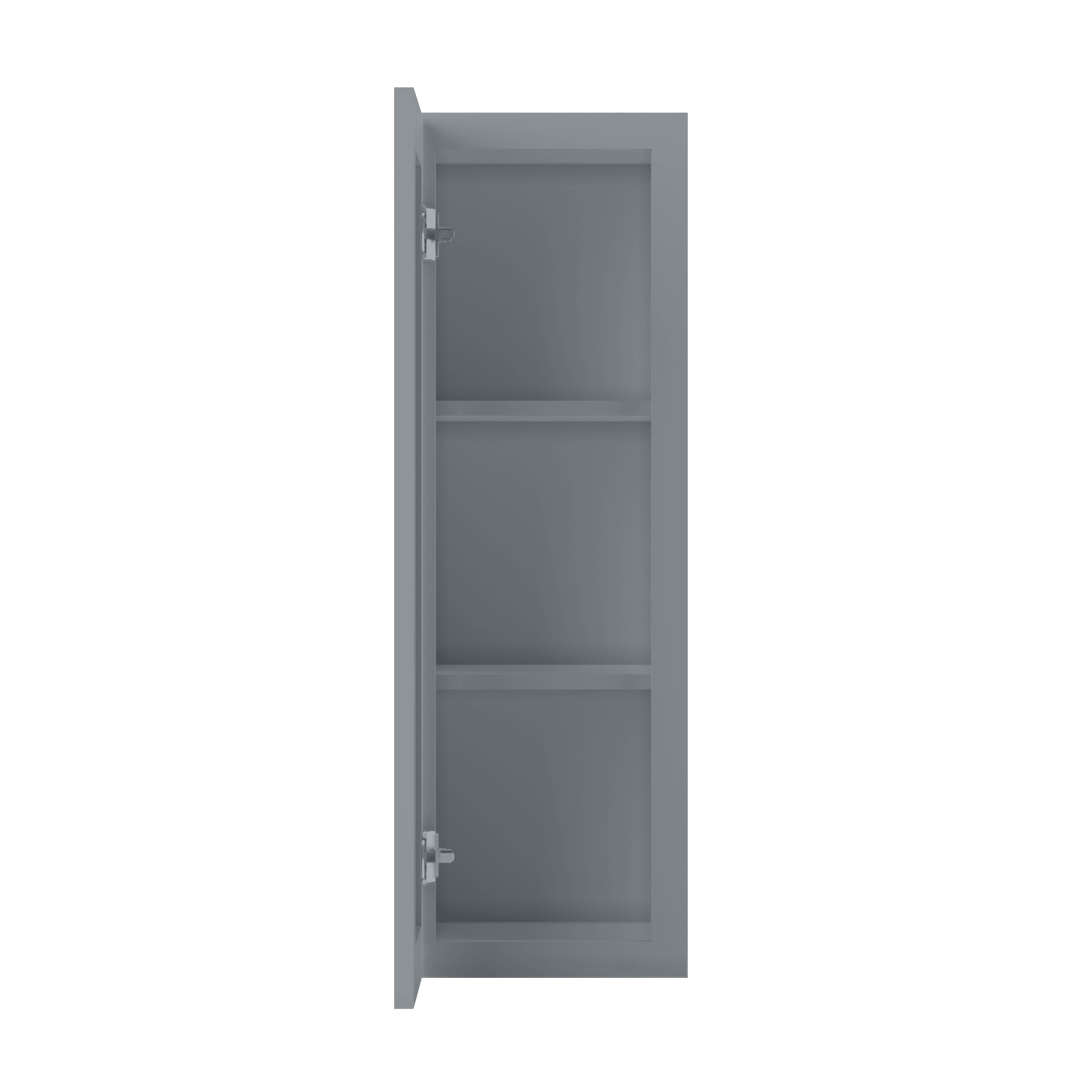 Wall Kitchen Cabinet W1236 Colonial Gray LessCare 12 in. width 36 in. height 12 in. depth