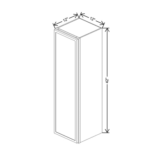 Cubitac Imperial Artisan Moss 12"W X 42"H Wall Cabinet