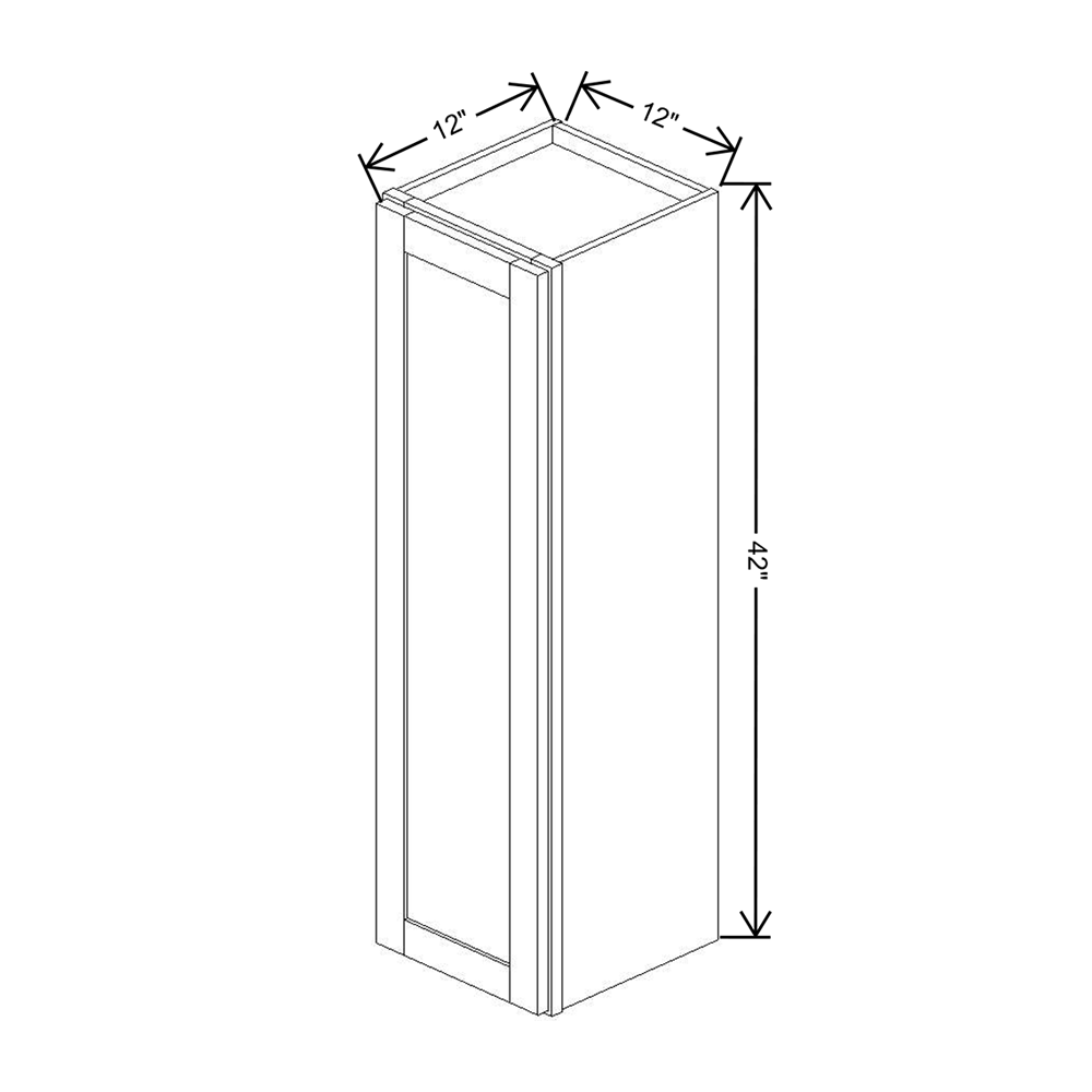 Wolf Classic Grove Terrain Stain 12"W X 42"H Wall Cabinet