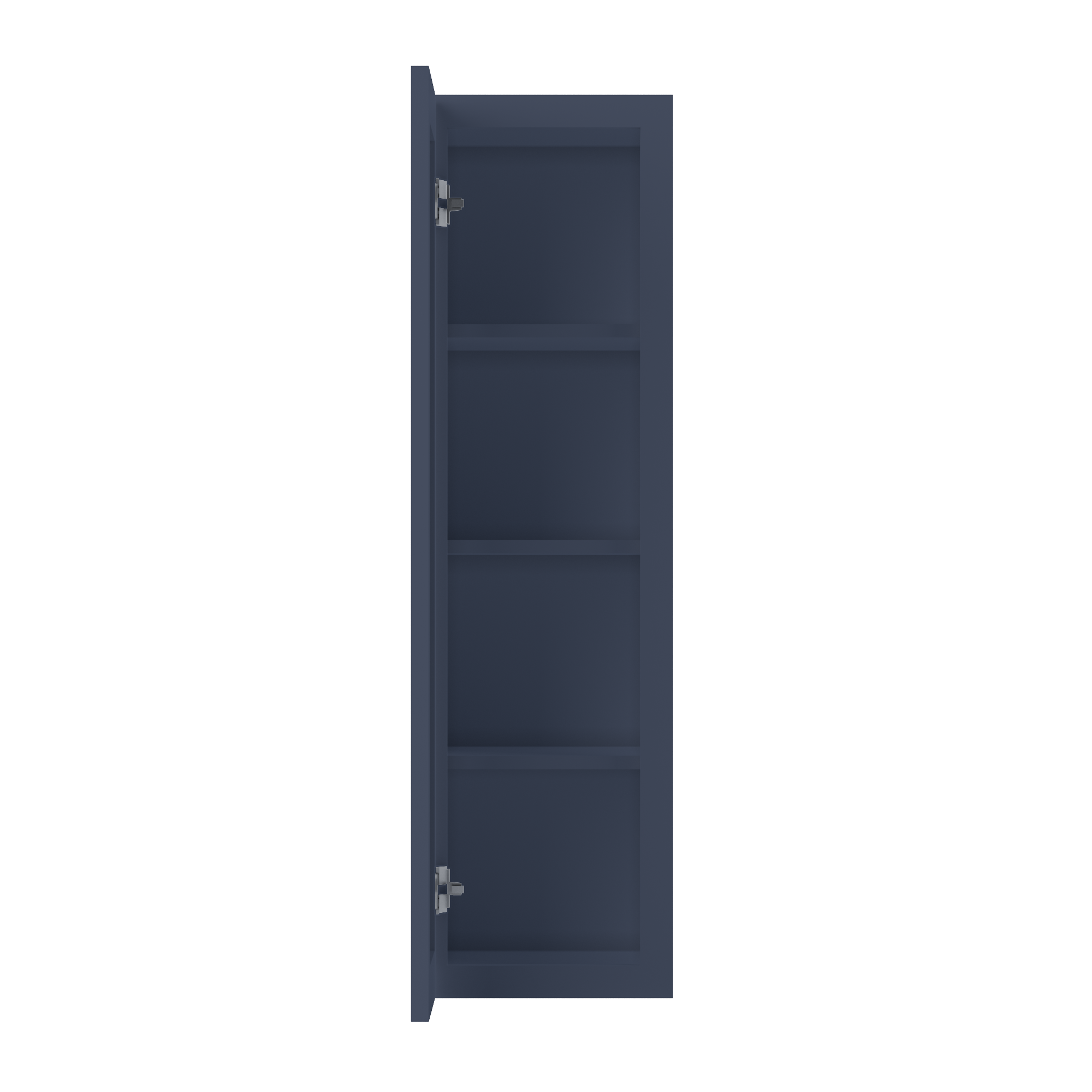 Wall Kitchen Cabinet W1242 Danbury Blue LessCare 12 in. width 42 in. height 12 in. depth