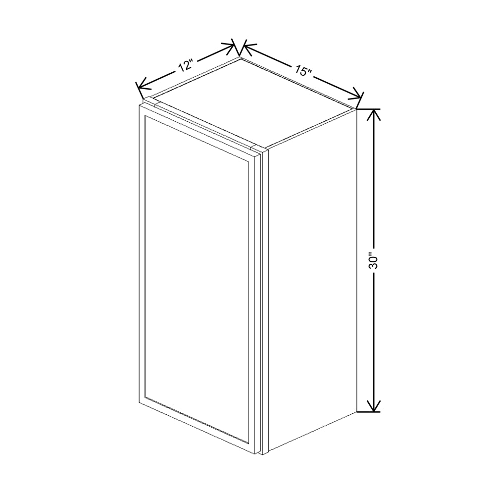 Cubitac Imperial Artisan Moss 15"W X 30"H Wall Cabinet