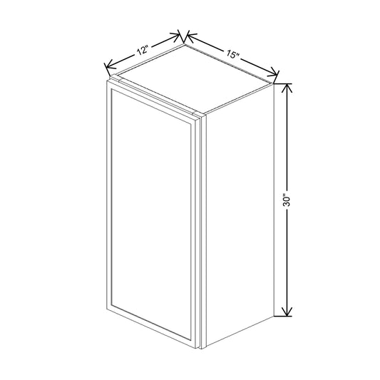 Cubitac Imperial Artisan Moss 15"W X 30"H Wall Cabinet