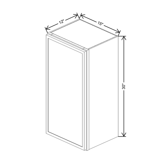 Cubitac Imperial Madison Latte 15"W X 30"H Wall Cabinet