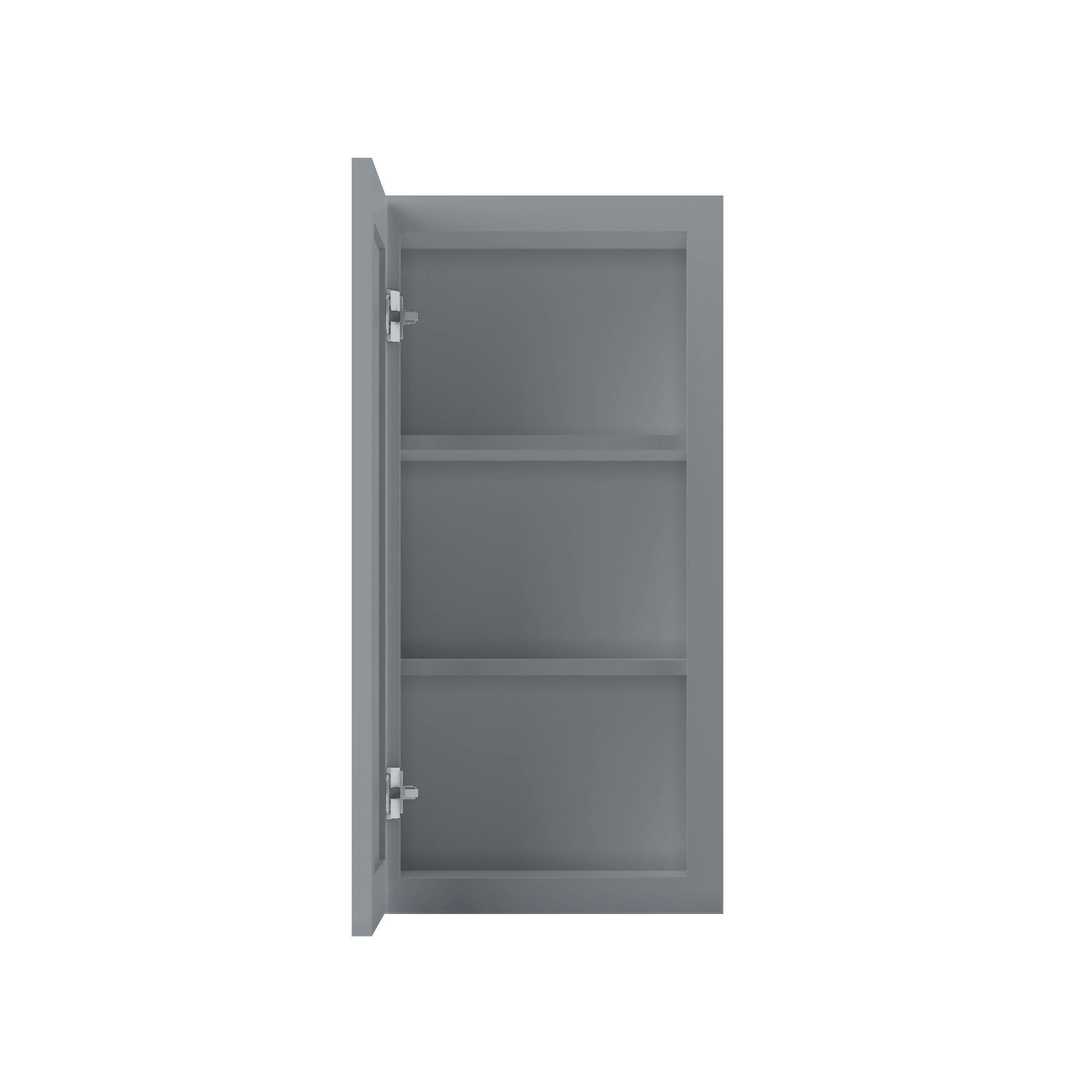 Wall Kitchen Cabinet W1530 Colonial Gray LessCare 15 in. width 30 in. height 12 in. depth