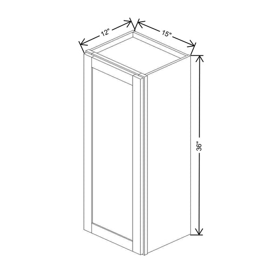 Wolf Classic Hanover White Paint 15"W X 36"H Wall Cabinet