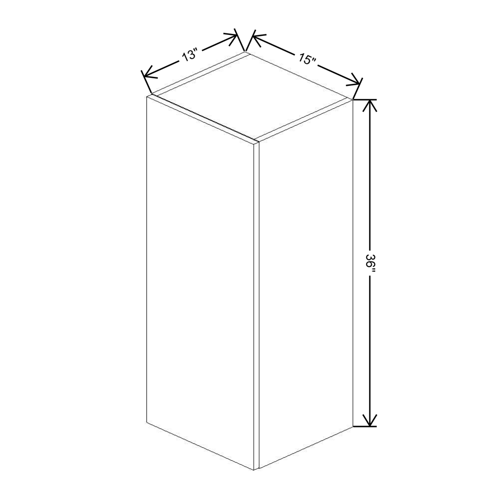 Fabuwood Illume Tuscany Muratti 1 36" High Wall