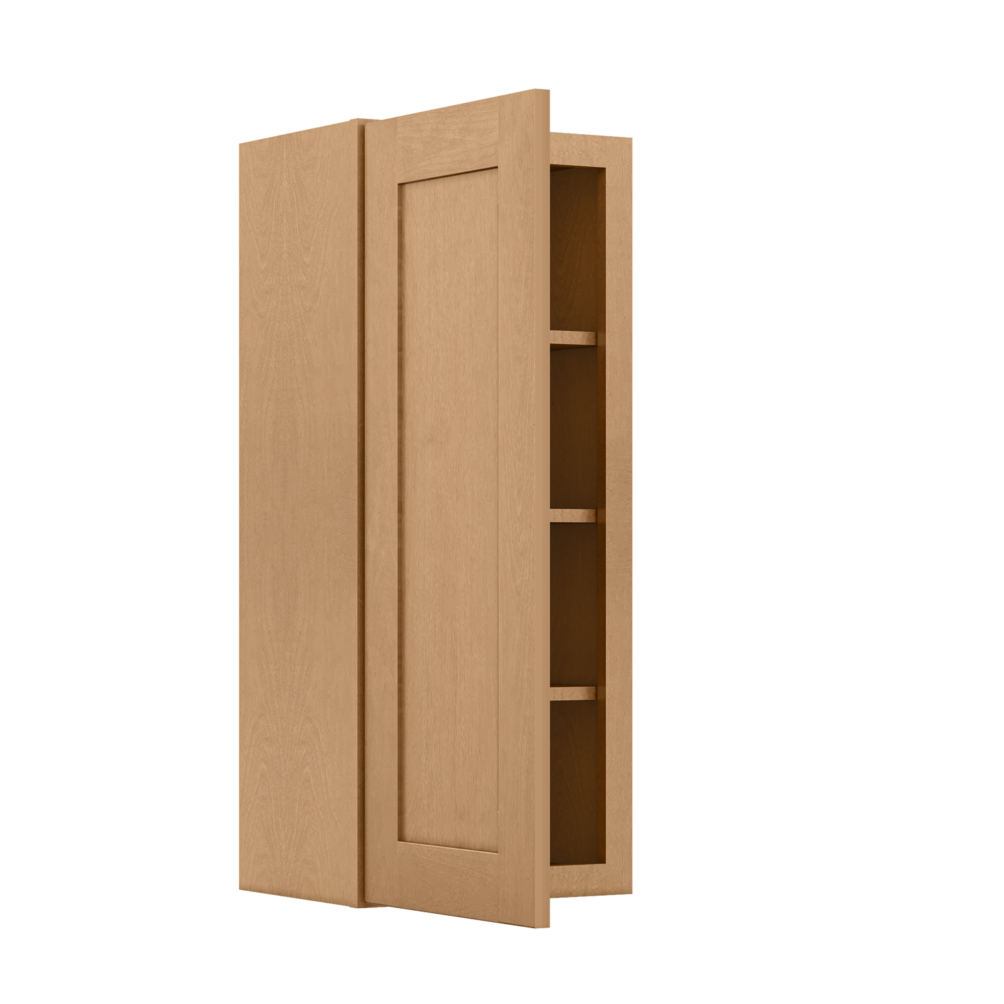 Wall Kitchen Cabinet W1536 Shaker Toffee LessCare 15 in. width 36 in. height 12 in. depth