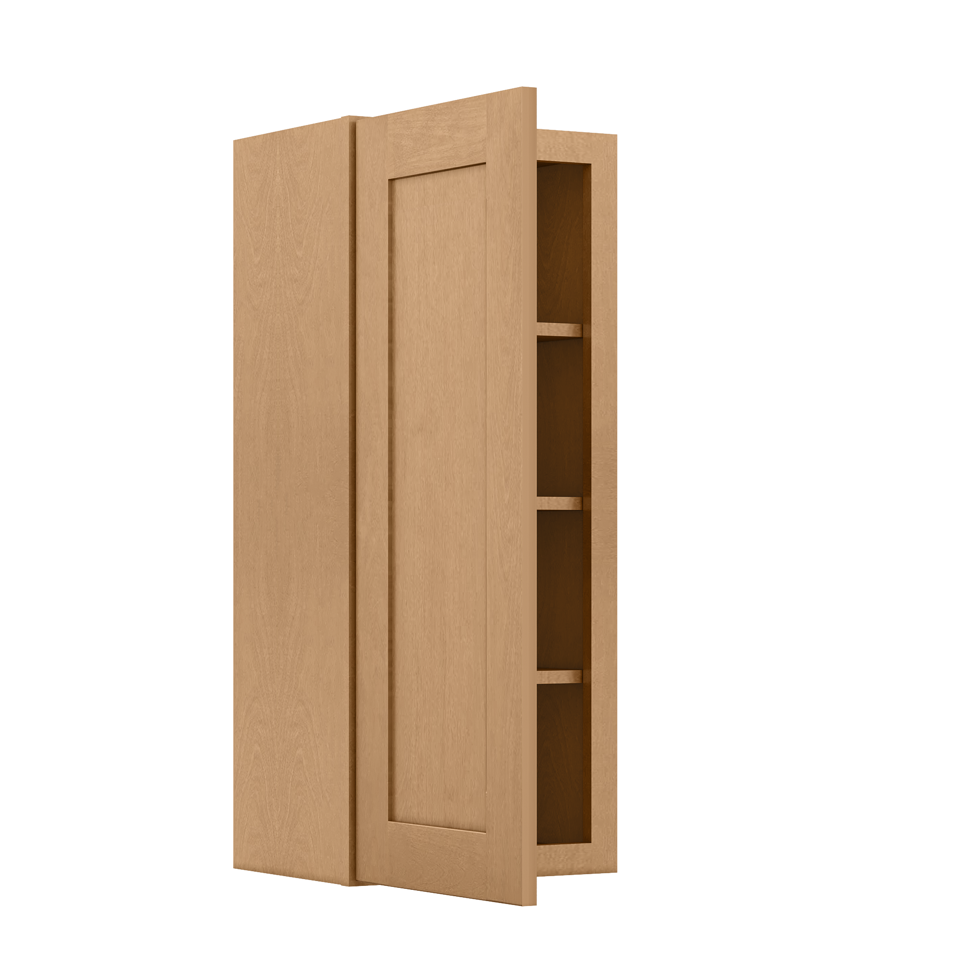 Wall Kitchen Cabinet W1536 Shaker Toffee LessCare 15 in. width 36 in. height 12 in. depth