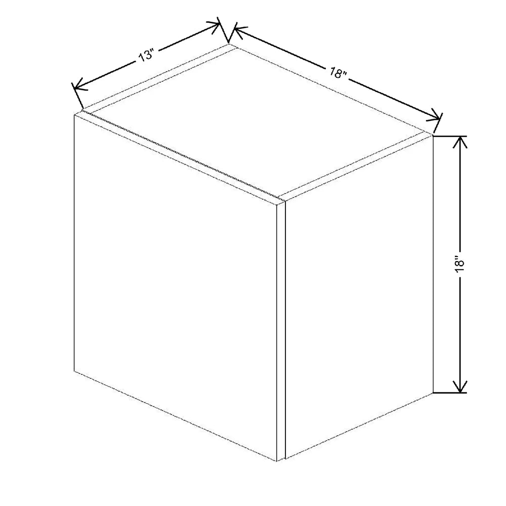 Fabuwood Illume Catalina Muratti 1 18" W X 18" H X 12" D Double Door Wall Cabinet