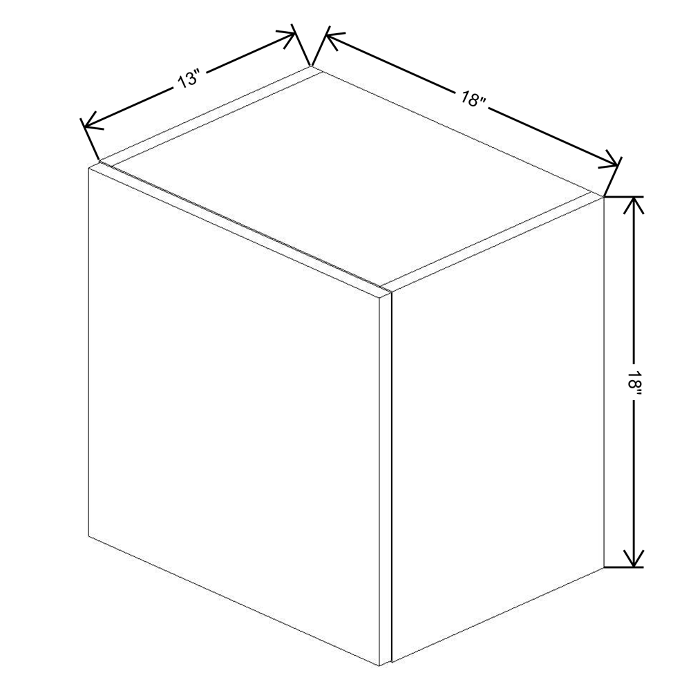 Fabuwood Illume Tuscany Olmo 3  18" High Lift Up Wall