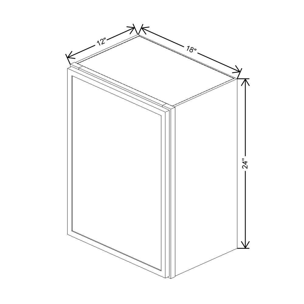 Cubitac Imperial Artisan Moss 18"W X 24"H Wall Cabinet