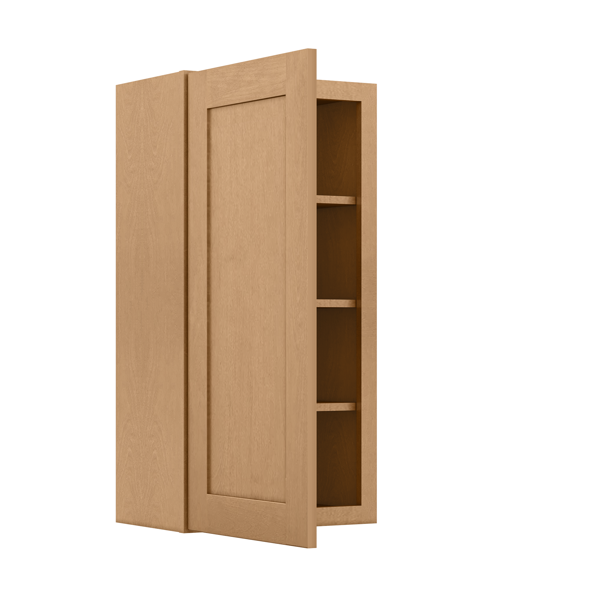 Wall Kitchen Cabinet W1836 Shaker Toffee LessCare 18 in. width 36 in. height 12 in. depth