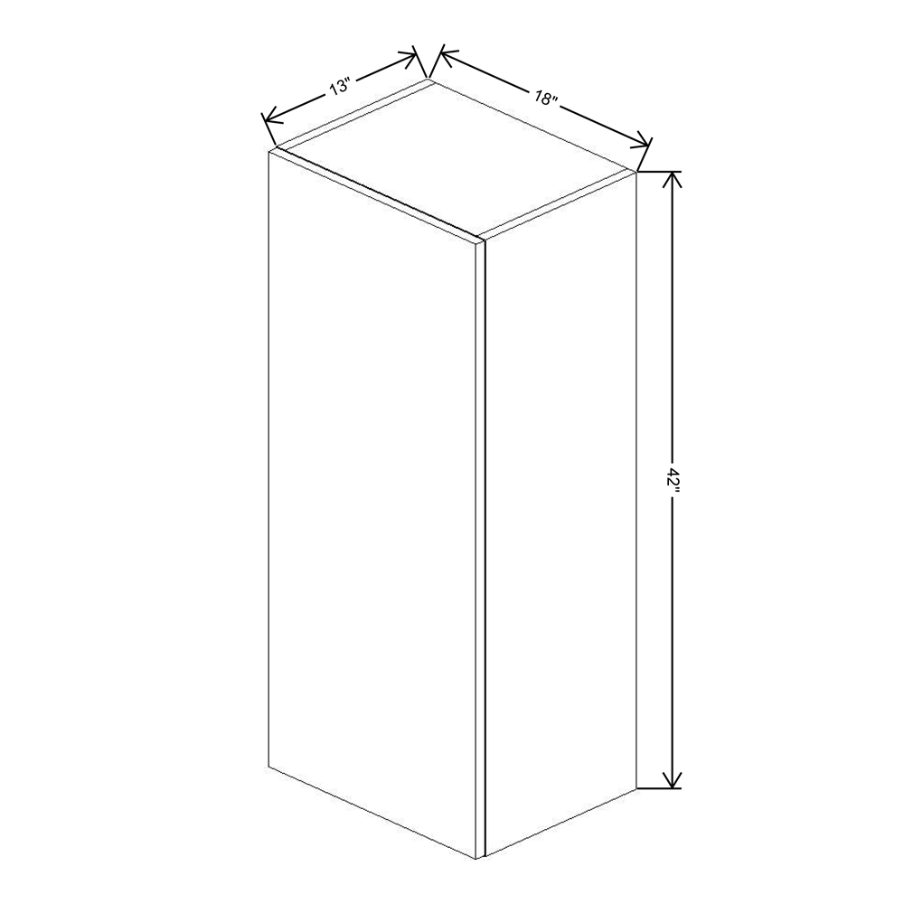 Fabuwood Illume Catalina Como Ash 2 42" High Wall