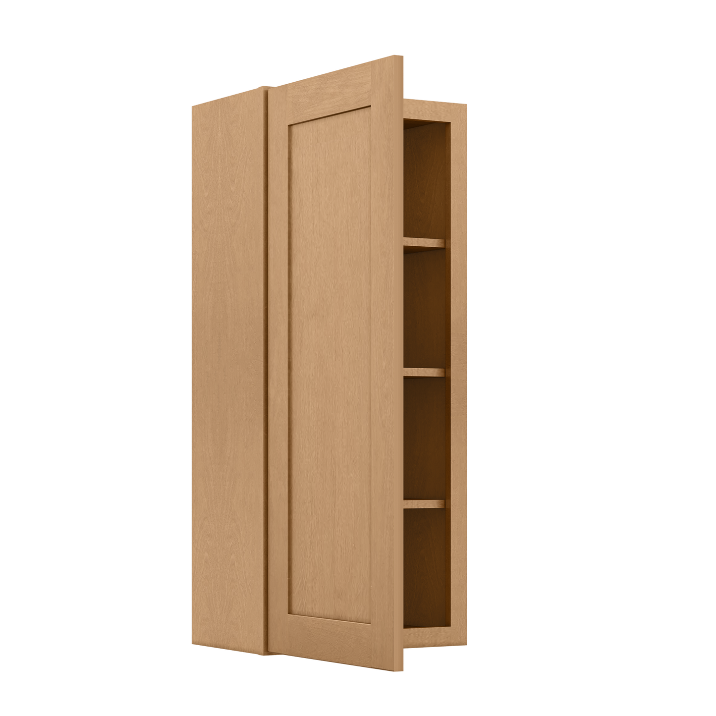 Wall Kitchen Cabinet W1842 Shaker Toffee LessCare 18 in. width 42 in. height 12 in. depth