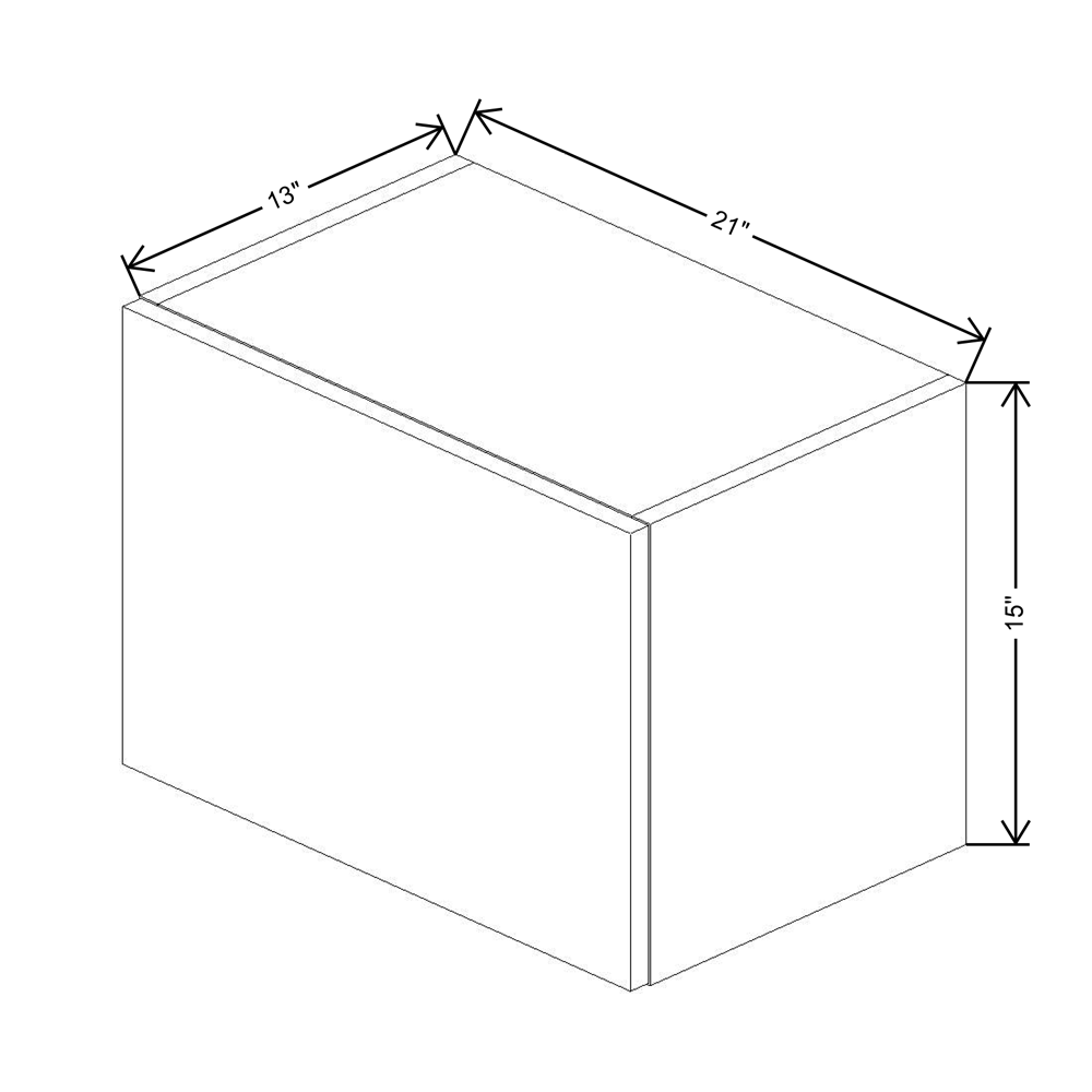 Fabuwood Illume Tuscany Muratti 1 15" High Lift Up Wall