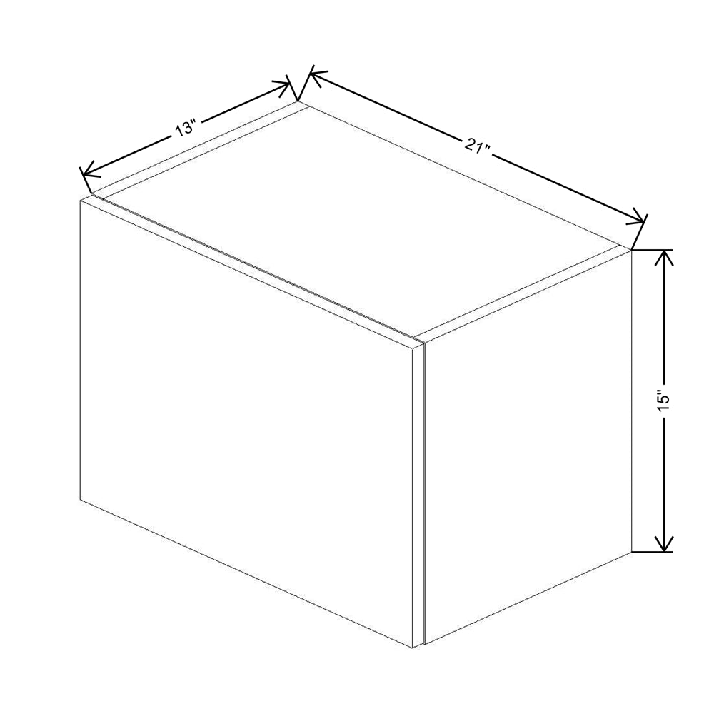 Fabuwood Illume Catalina Como Ash 2 15" High Lift Up Wall