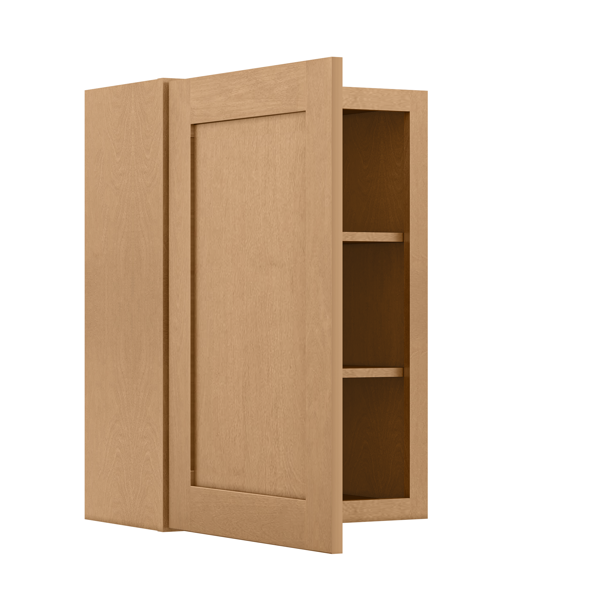 Wall Kitchen Cabinet W2130 Shaker Toffee LessCare 21 in. width 30 in. height 12 in. depth