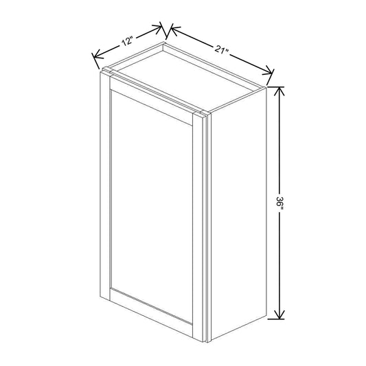 Wolf Classic Hanover White Paint 21"W X 36"H Wall Cabinet