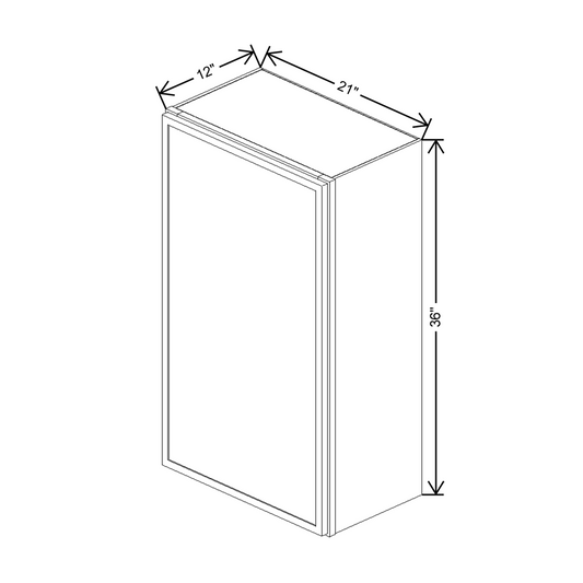 Cubitac Imperial Madison Latte 21"W X 36"H Wall Cabinet