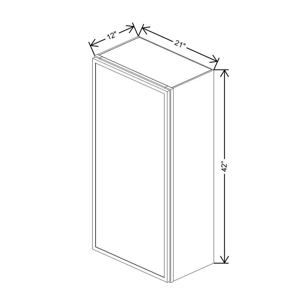 Cubitac Imperial Madison Dusk 21"W X 42"H Wall Cabinet