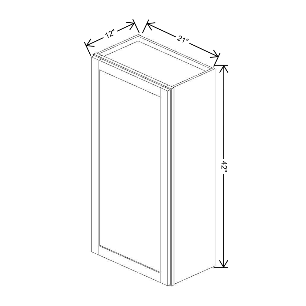 Wolf Classic Grove Terrain Stain 21"W X 42"H Wall Cabinet