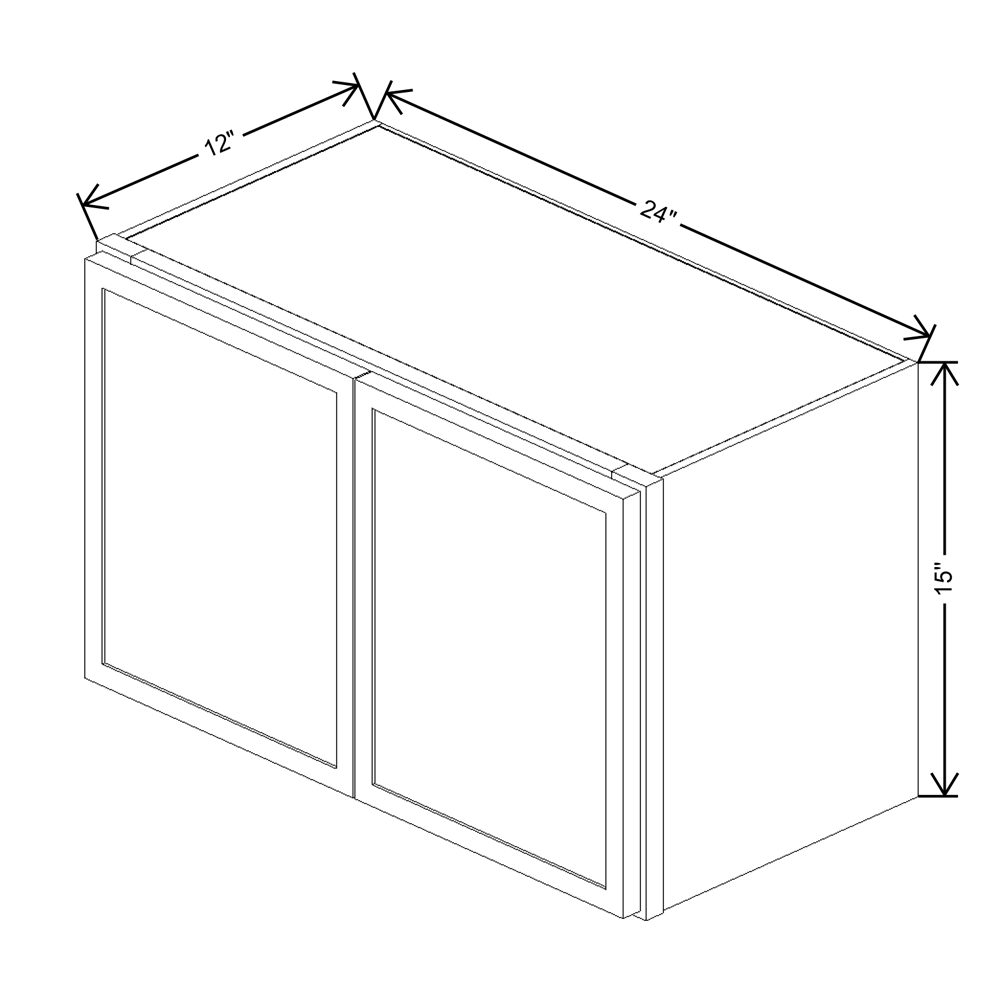 Cubitac Imperial Madison Hazelnut 24"W X 15"H Wall Cabinet