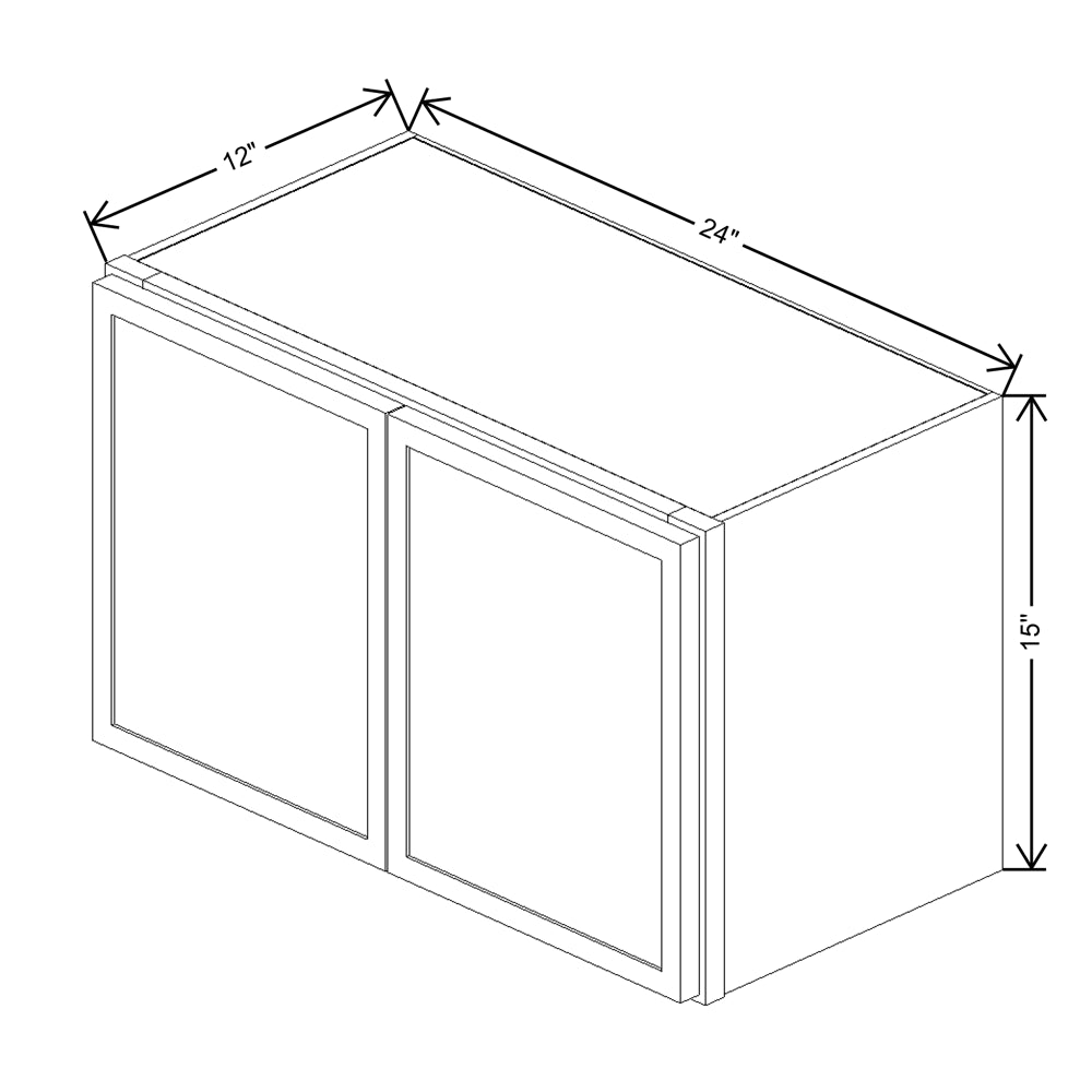 Cubitac Basic Oxford Latte 24"W X 15"H Wall Cabinet