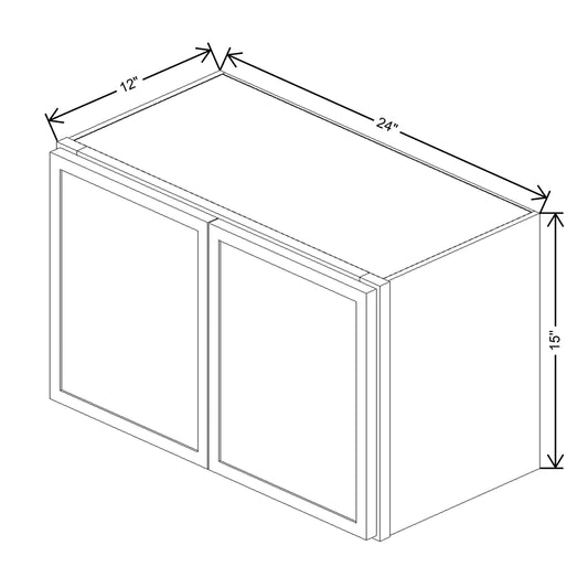 Cubitac Basic Oxford Latte 24"W X 15"H Wall Cabinet