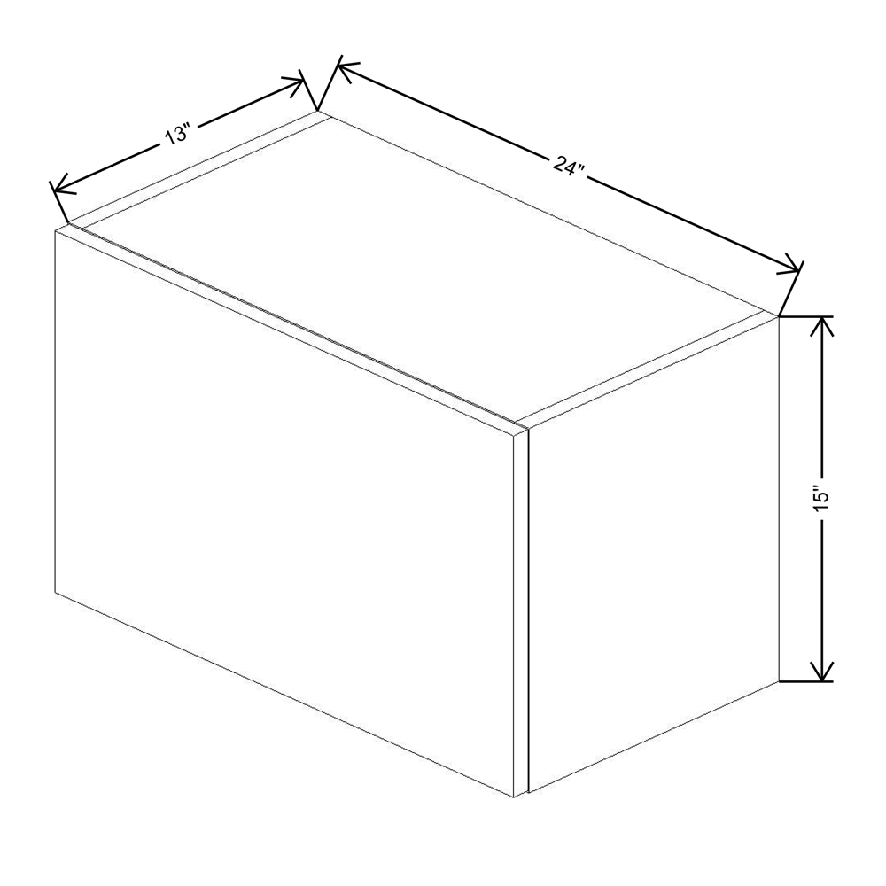 Fabuwood Illume Tuscany Muratti 4 15" High Lift Up Wall