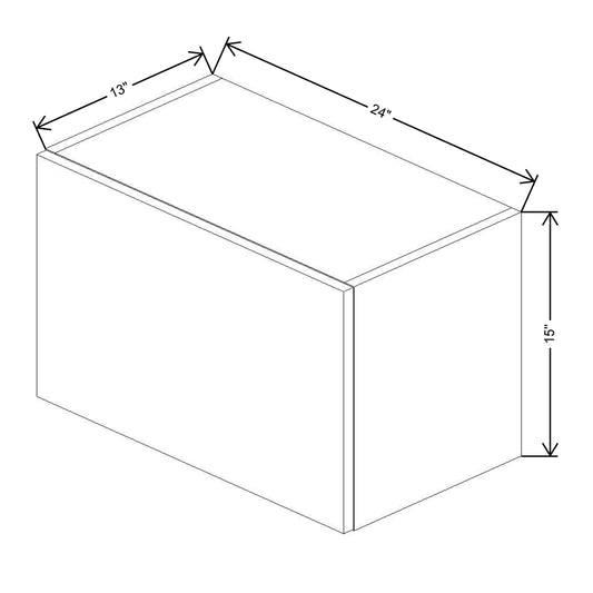 Fabuwood Illume Catalina Bianco Gloss 2 15" High Lift Up Wall