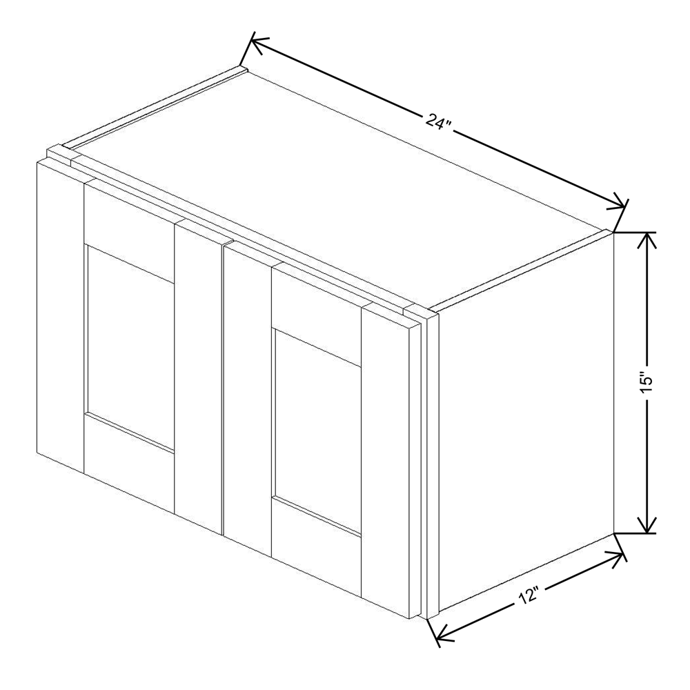 Fabuwood Quest Discovery Frost 24"W X 15"H  Wall