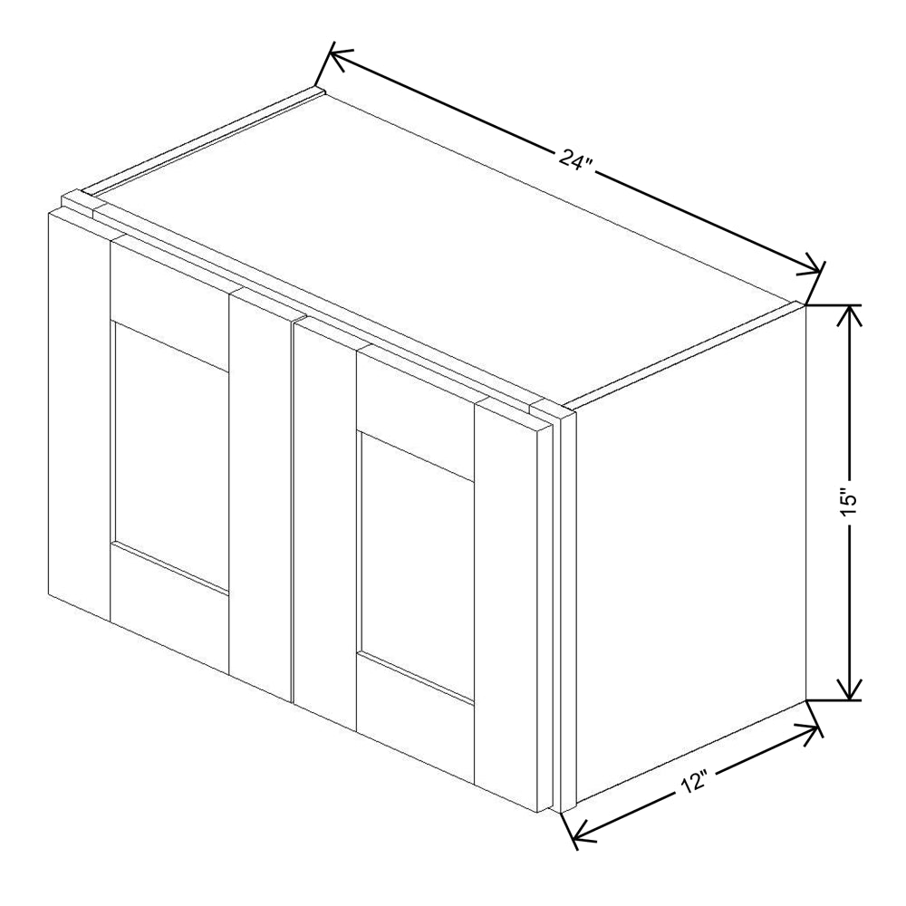 Fabuwood Quest Metro Frost 24"W X 15"H  Wall