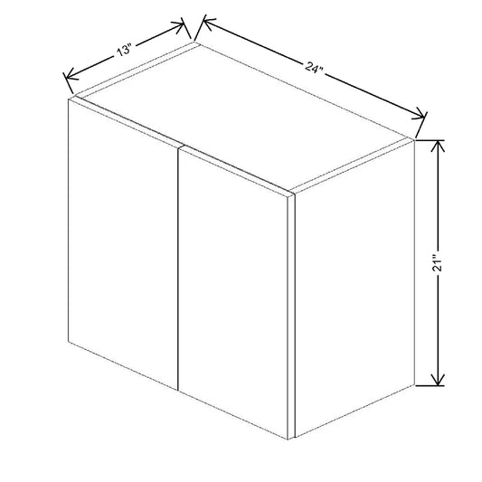 Fabuwood Illume Tuscany Olmo 3 24" W X 21" H X 12" D Double Door Wall Cabinet