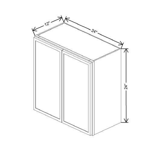 Cubitac Basic Oxford Latte 24"W X 24"H Wall Cabinet