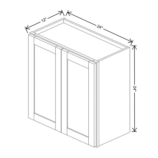 Wolf Classic Dartmouth Honey Stain 24"W X 24"H Wall Cabinet