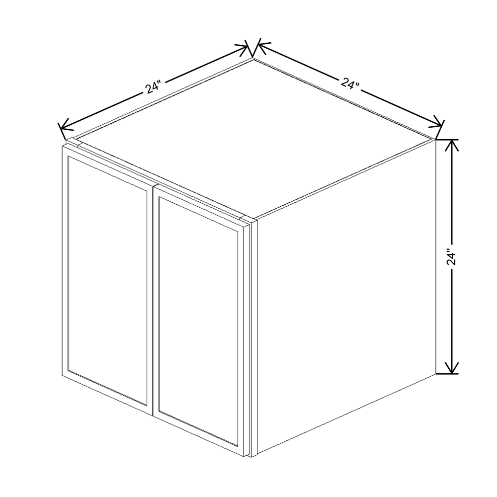 Cubitac Prestige Newport Latte 24"W X 24"H X 24"D Wall Deep Cabinet