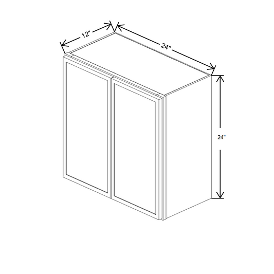 Cubitac Prestige Newport Latte 24"W X 24"H Wall Cabinet