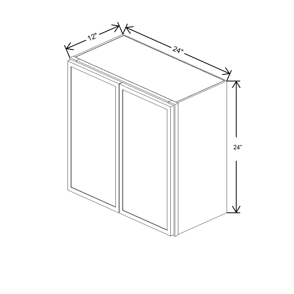 Cubitac Imperial Madison Latte 24"W X 24"H Wall Cabinet