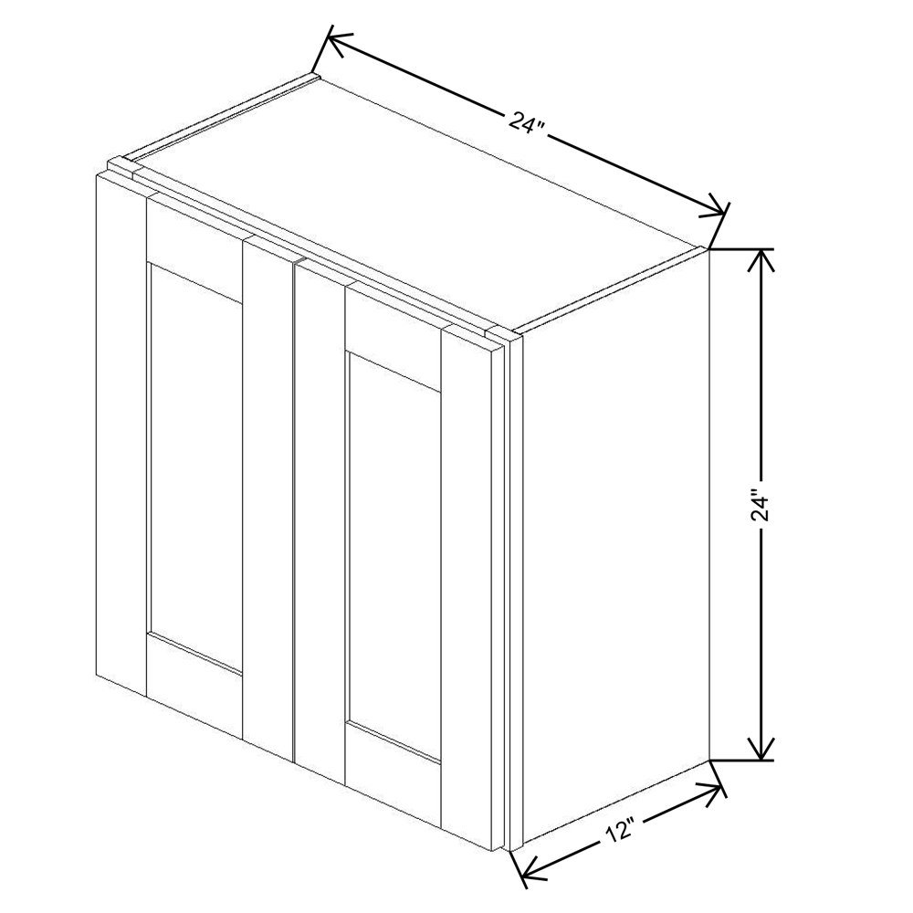 Fabuwood Allure Luna Dove 24"W X 24"H Wall